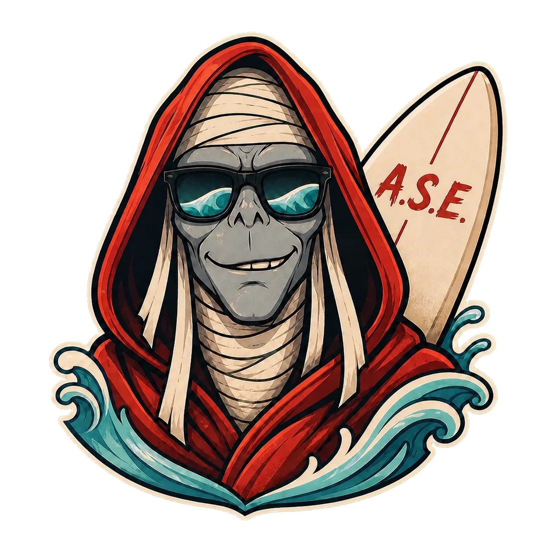 Munrrat surfista com sua prancha